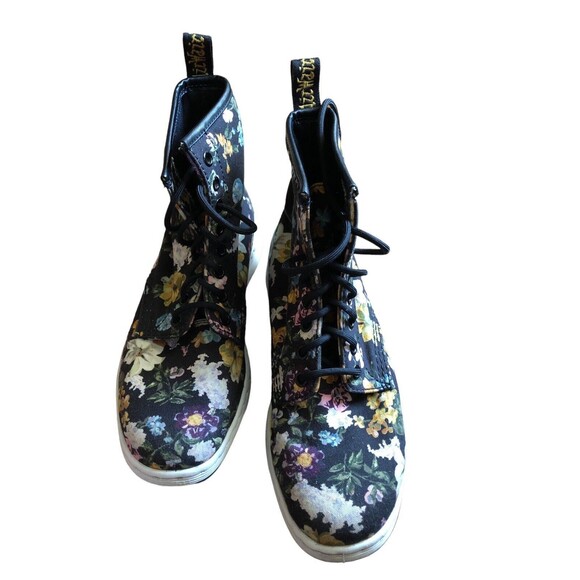 Doc Martens High Top Floral Canvas Sneaker Size 7 High Tops - Picture 2 of 11